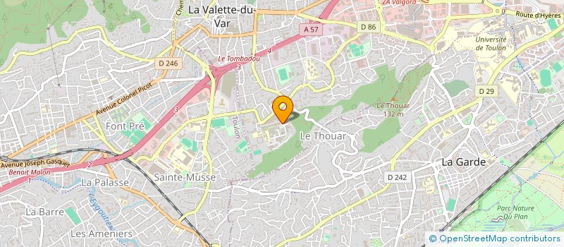 localisation de l'entreprise ROCKORAMA à LA VALETTE-DU-VAR