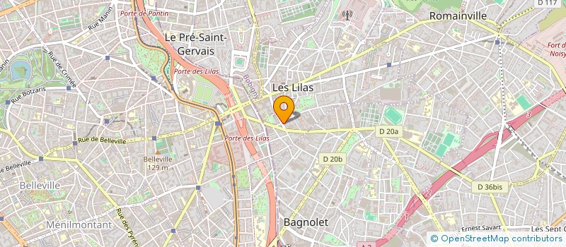 localisation de l'entreprise ROCKWEAR à LES LILAS
