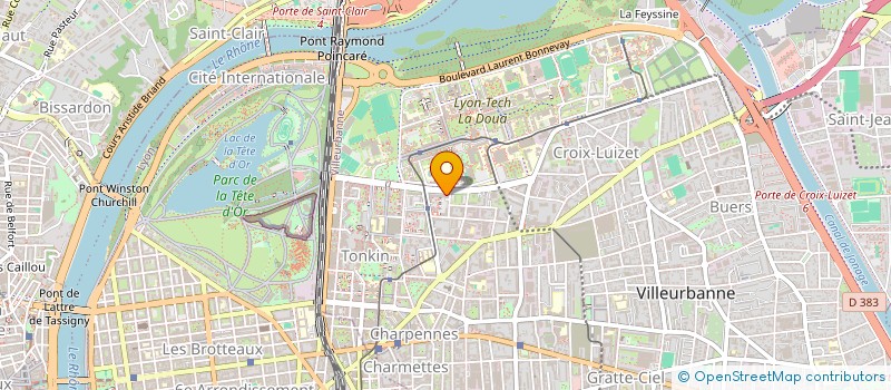 localisation de l'entreprise ROCKYH2  VILLEURBANNE