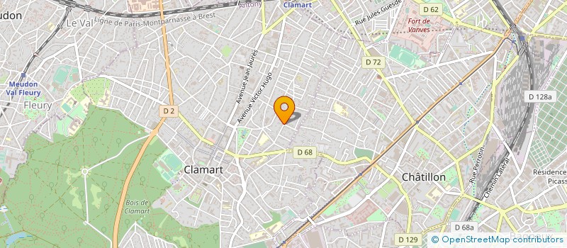 localisation de l'entreprise ROCLIM à CLAMART