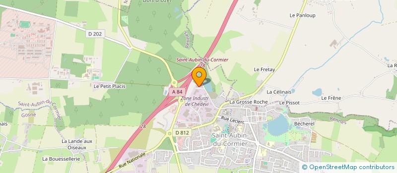 localisation de l'entreprise ROCLOC  SAINT-AUBIN-DU-CORMIER