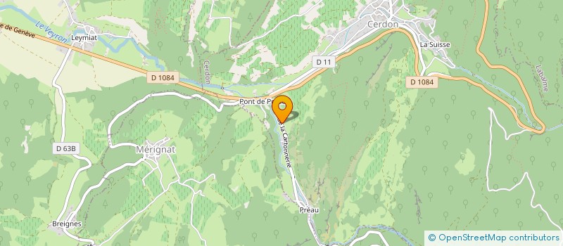 localisation de l'entreprise ROCMINE à CERDON