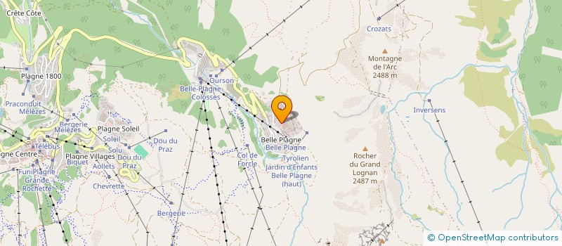 localisation de l'entreprise ROCO  LA PLAGNE TARENTAISE