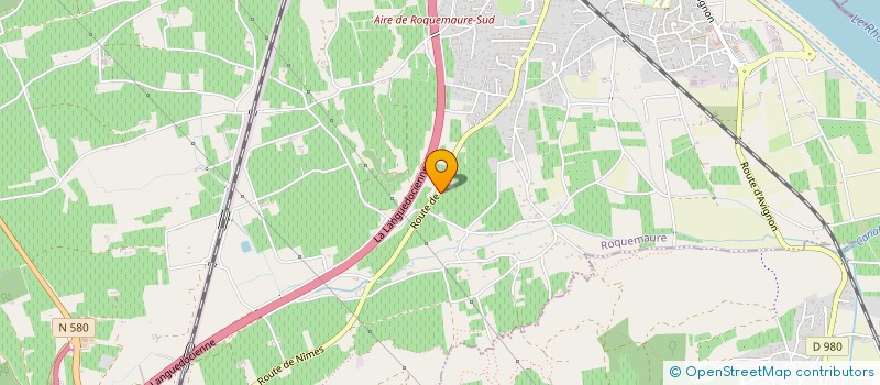 localisation de l'entreprise ROCO  ROQUEMAURE