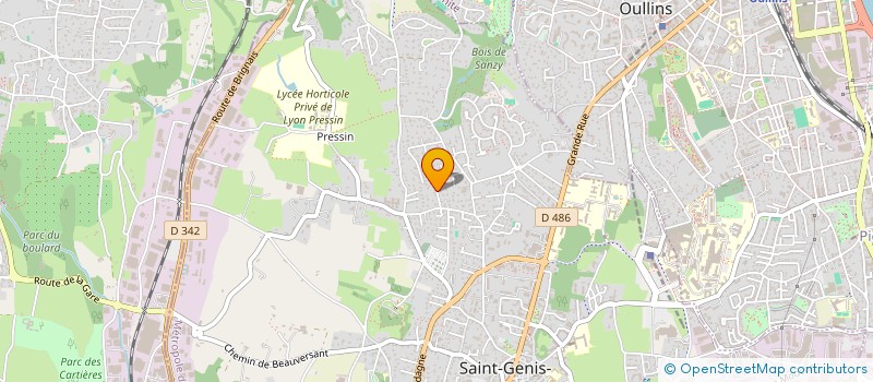 localisation de l'entreprise ROCOHO à SAINT-GENIS-LAVAL