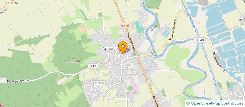 localisation de l'entreprise ROCOPALE  APPOIGNY