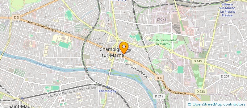 localisation de l'entreprise ROCPOL COMMUNICATION à CHAMPIGNY-SUR-MARNE
