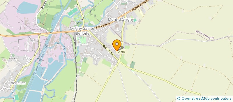 localisation de l'entreprise ROCQUET IMMOBILIER  ORIGNY-SAINTE-BENOITE