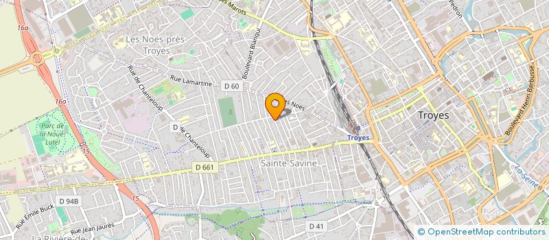 localisation de l'entreprise ROCRI  SAINTE-SAVINE