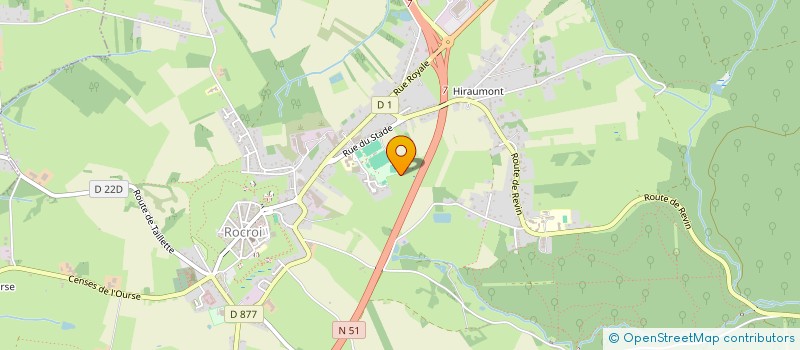 localisation de l'entreprise ROCROI TENNIS CLUB  ROCROI