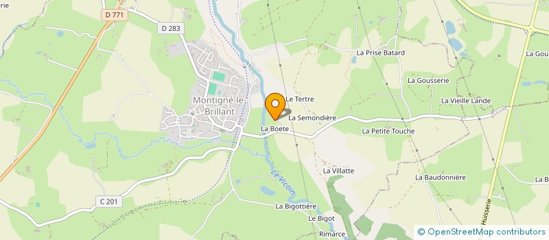 localisation de l'entreprise ROCU-SABLE  MONTIGNE-LE-BRILLANT