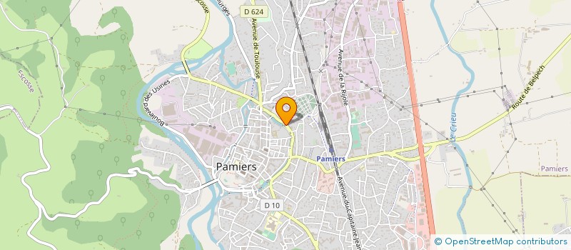 localisation de l'entreprise ROCVERT SA à PAMIERS