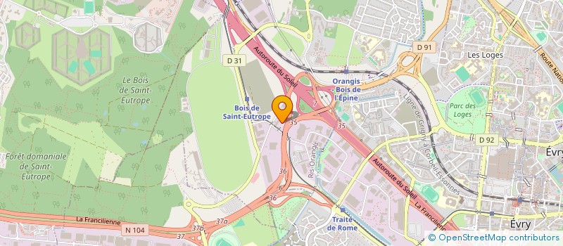 localisation de l'entreprise ROD  RIS-ORANGIS