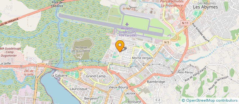 localisation de l'entreprise ROD BTP à LES ABYMES