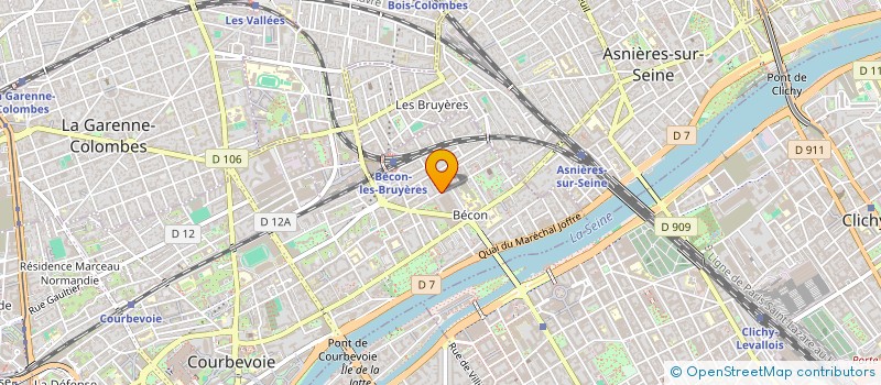 localisation de l'entreprise ROD ET NATH à COURBEVOIE
