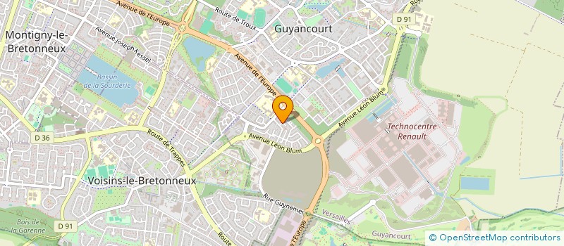 localisation de l'entreprise ROD-FILS  GUYANCOURT