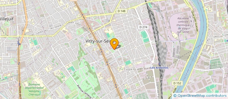 localisation de l'entreprise ROD FRET à VITRY-SUR-SEINE