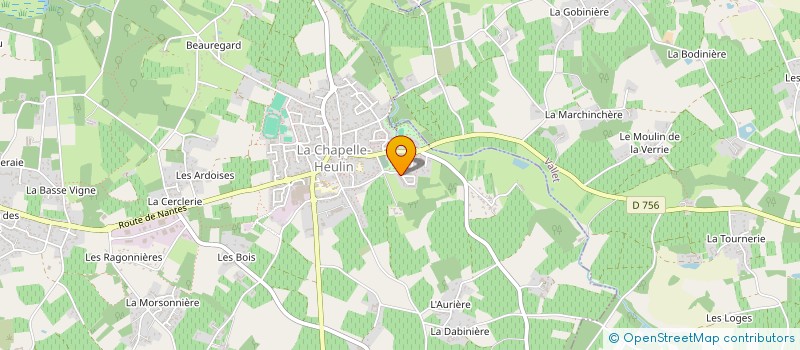 localisation de l'entreprise ROD MENUISERIE  LA CHAPELLE-HEULIN