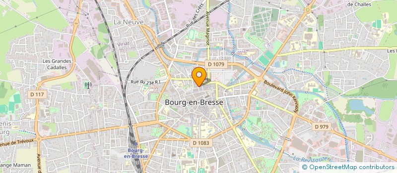 localisation de l'entreprise ROD'S COFFEE à BOURG-EN-BRESSE