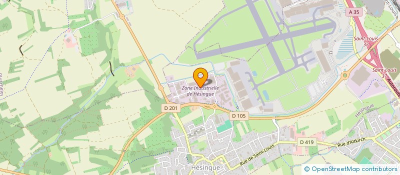 localisation de l'entreprise ROD SERVICES à HESINGUE
