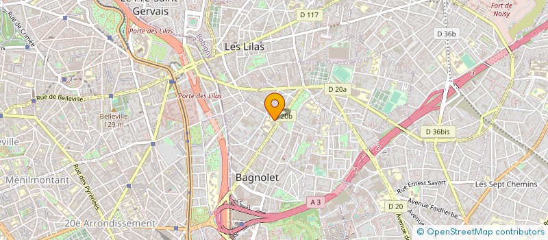 localisation de l'entreprise ROD2R AUDIO à BAGNOLET