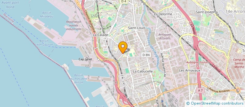 localisation de l'entreprise RODA à MARSEILLE