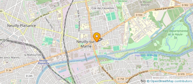 localisation de l'entreprise RODA à NEUILLY-SUR-MARNE