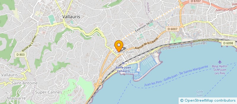 localisation de l'entreprise RODA  VALLAURIS