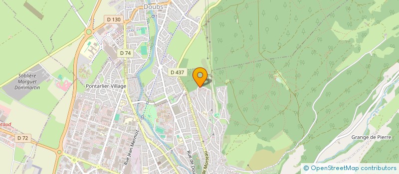 localisation de l'entreprise RODACOR  PONTARLIER