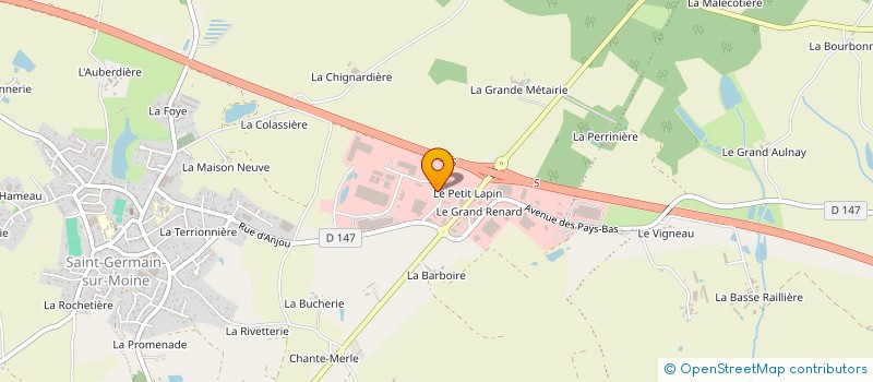 localisation de l'entreprise RODAL AERO PASSION à SEVREMOINE