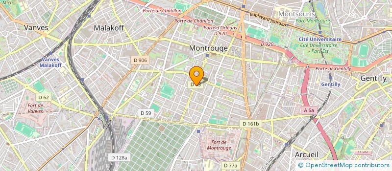 localisation de l'entreprise RODALEX INTERNATIONAL à MONTROUGE