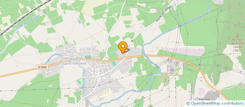 localisation de l'entreprise RODANEVE  JONQUIERES-SAINT-VINCENT