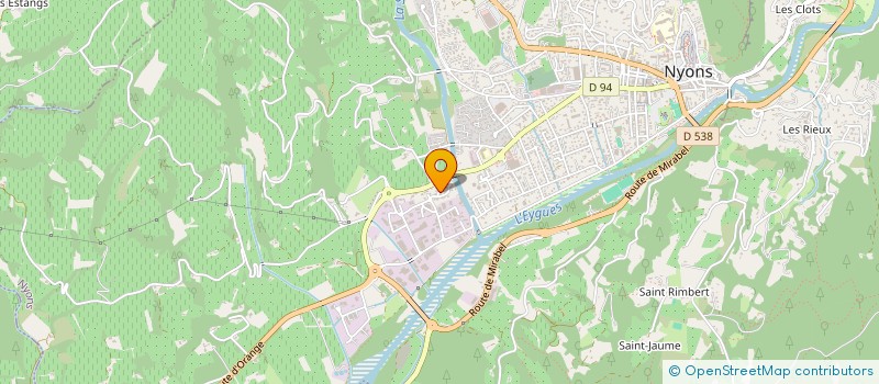 localisation de l'entreprise RODARI ERIC BATIMENT à NYONS