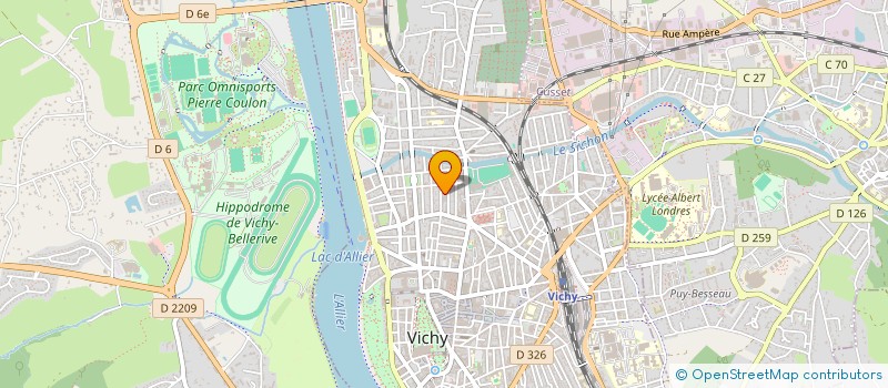 localisation de l'entreprise RODARIE à VICHY