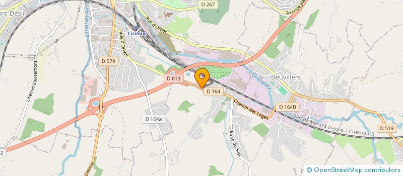 localisation de l'entreprise RODAS à LISIEUX