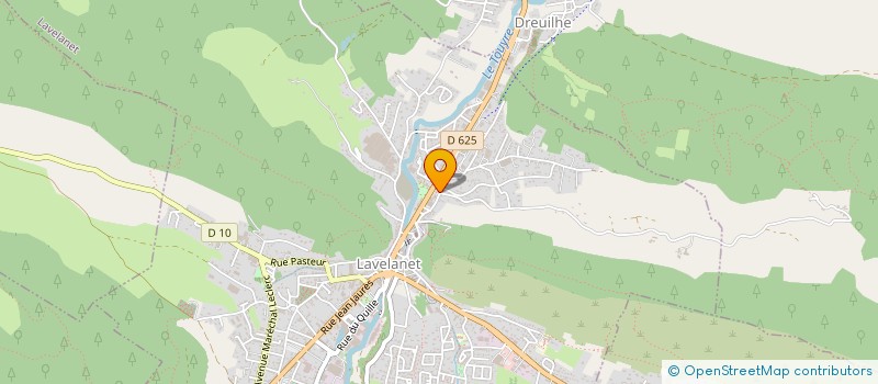 localisation de l'entreprise RODATEL à LAVELANET