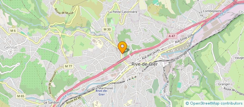 localisation de l'entreprise RODATHERM à RIVE-DE-GIER