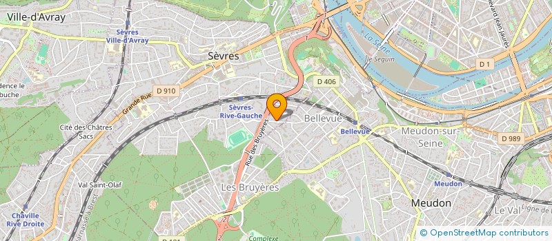 localisation de l'entreprise RODE à SEVRES