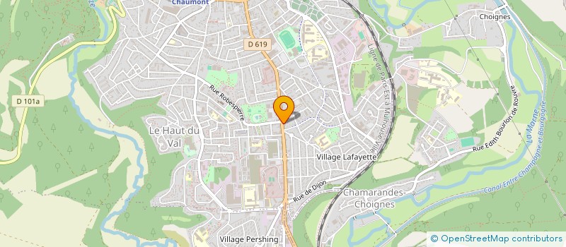 localisation de l'entreprise RODE à CHAUMONT