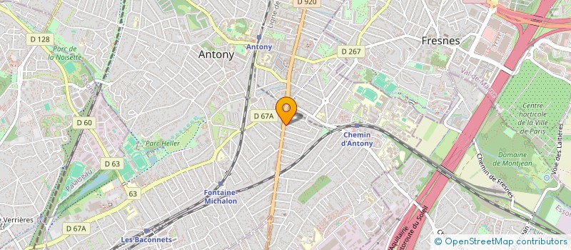 localisation de l'entreprise RODE COCCINELLE à ANTONY