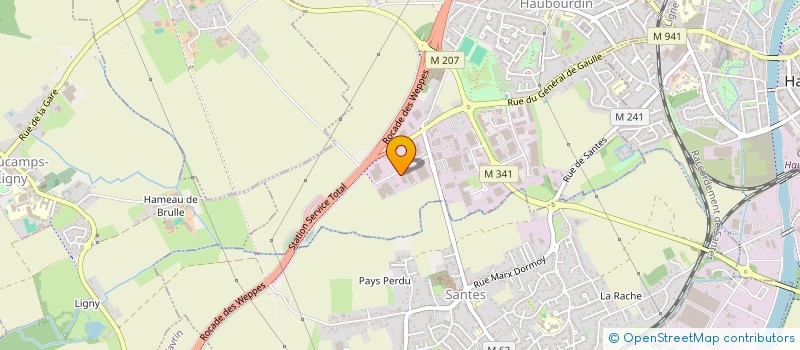 localisation de l'entreprise RODE IMMO  HALLENNES-LEZ-HAUBOURDIN