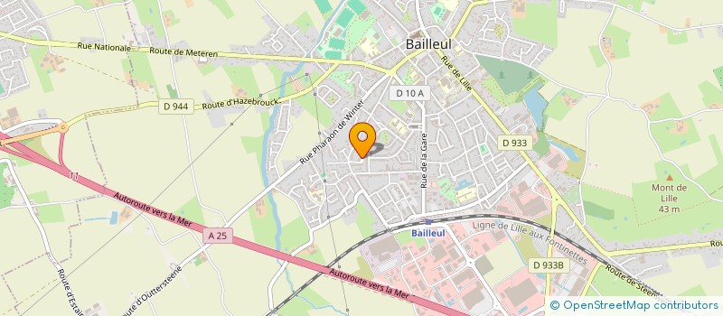 localisation de l'entreprise RODEBAKSTEEN IMMO  BAILLEUL