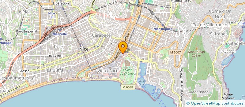 localisation de l'entreprise RODECOBAT à NICE