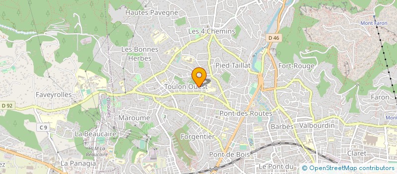 localisation de l'entreprise RODEILHACTIVE  TOULON