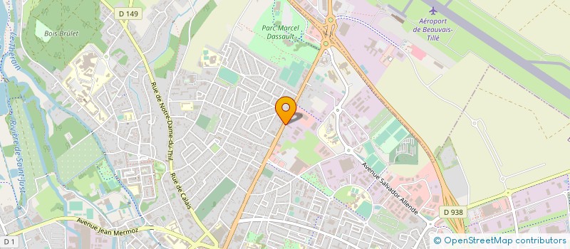 localisation de l'entreprise RODER FRANCE STRUCTURES  BEAUVAIS