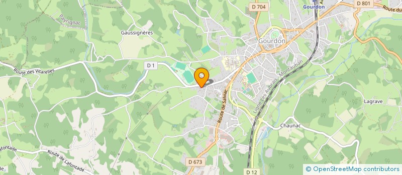 localisation de l'entreprise RODES à GOURDON