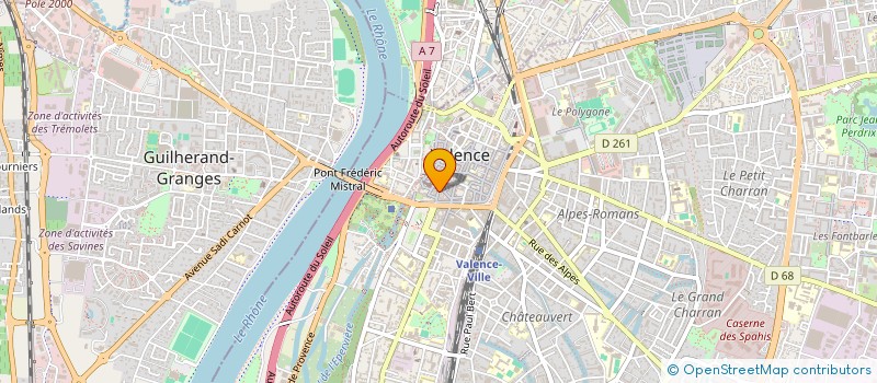 localisation de l'entreprise RODES à VALENCE