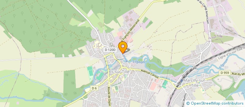 localisation de l'entreprise RODES à IS-SUR-TILLE