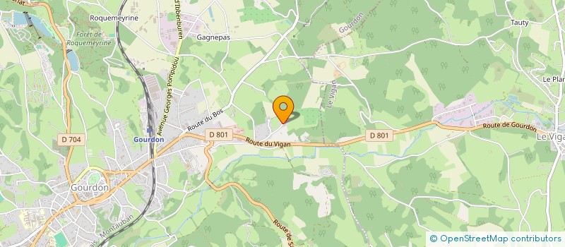 localisation de l'entreprise RODES PEINTURE  DEGAGNAC