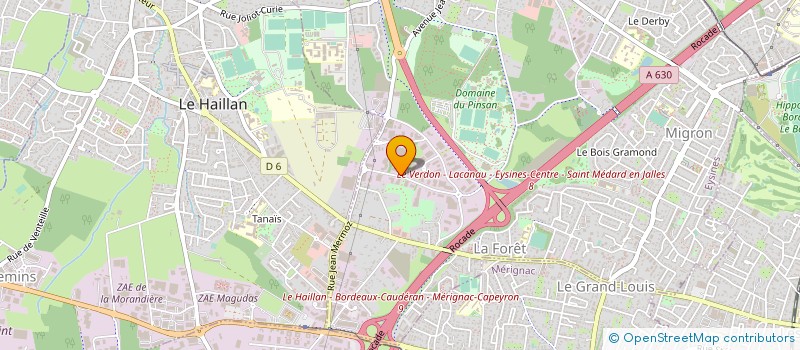 localisation de l'entreprise RODESSE TRANSORT EXPRESS à EYSINES